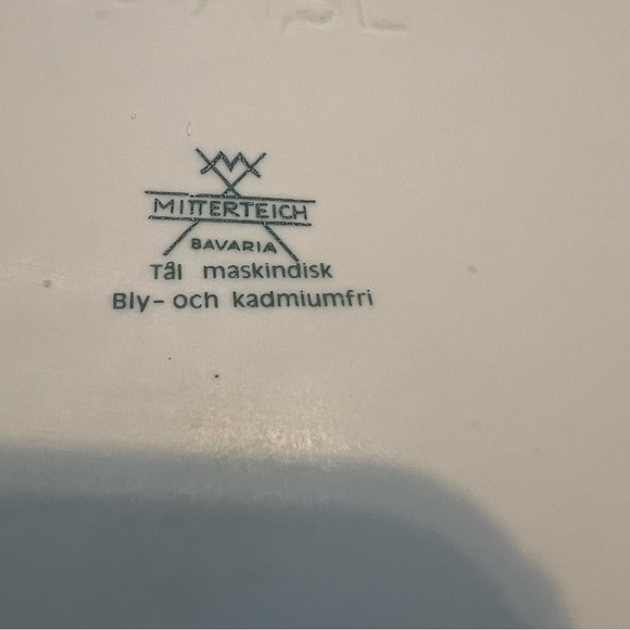 Mitterteich Bavaria Casserole Dish White Trimmed In Blue - Picture 6 of 9